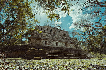 Ancient Mayan Ruins, Mexican State of Chiapas, Mayan architecture, Chiapas jungle, ancient ruins, Mayan temples, Chiapas Mexico, historical sites, archaeological sites, lush jungle, stone structures