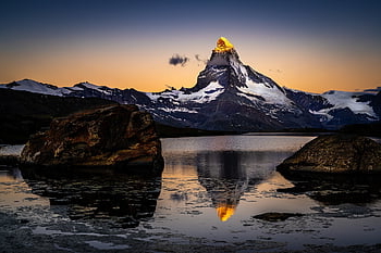 ภูเขา, จุดสูงสุด, หิมะ, ทะเลสาป, การสะท้อน, Matterhorn, ภูมิประเทศ, ธรรมชาติ, มิเรอร์, Zermatt, Fluhalp