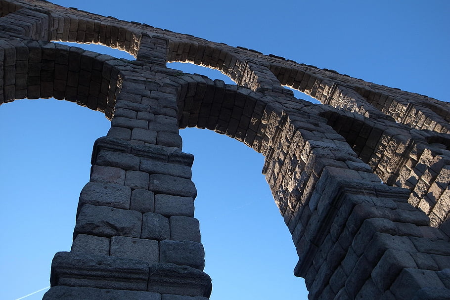 akvadukt, segovia, Španělsko, římské architektury