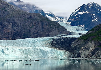 ภูเขาน้ำแข็ง, ธารน้ำแข็ง, Marjorie Glacier, อ่าวธารน้ำแข็ง, มลรัฐอะแลสกา, ความเป็นป่า, ชายแดน, น้ำแข็ง, การสะท้อน, การท่องเที่ยว, ธรรมชาติ
