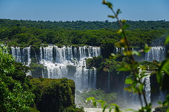 waterfall, iguazu, nature, cataracts, river, brazil, wild, water, landscape