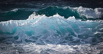 vln, moře, oceán, Příroda, přímořská krajina, mořská pěna, tyrkysový, vlna, vítr, voda, splash