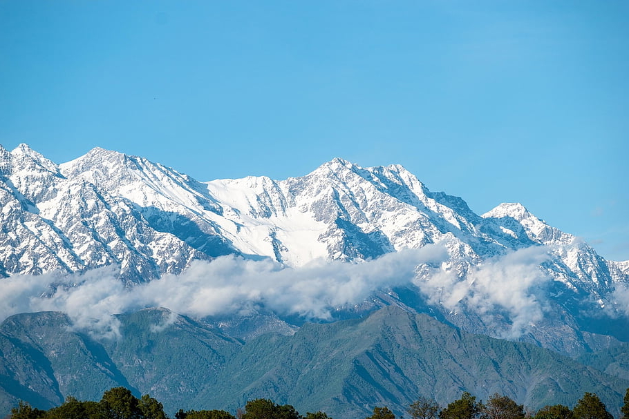 Himaláje, hory, zimní, vrchol, summitu, nebe, sníh, scénický, scenérie, mraky, krajina