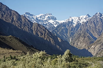 tajikistan, pamir, high Mountains, pandsch Valley, landscape, nature, mountains, snow, glacier, border Area, afghanistan