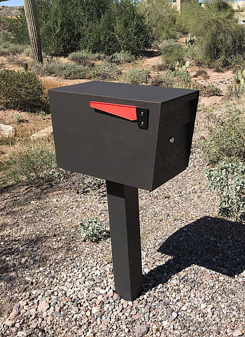 mailbox, mail, post, inbox, metal, postal, correspondence, postbox, letters, letterbox, brown Email