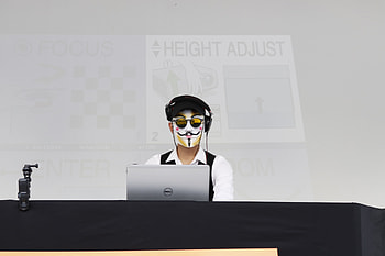 anonymní, hacker, kybernetická bezpečnost, bezpečnostní, hackování, večírek