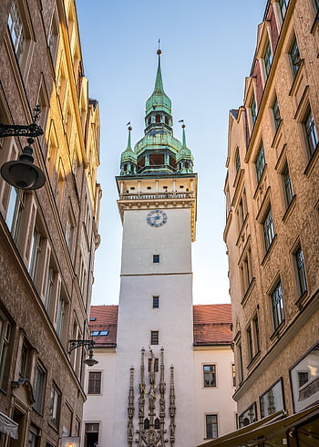 Torre, Municipio, architettura, centro storico, storico, brno, CZ, Repubblica Ceca, Moravia, Medioevo, città