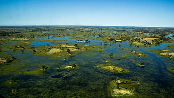okavango, botswana, letecký, Pohled, Afrika, Příroda, voda, prázdnin, safari, krajina, cestovní ruch