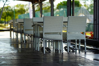 restaurace, prázdný, kavárna, stůl, corona, gastronomie, židle, opuštěný, terasa, uzamčení, covid