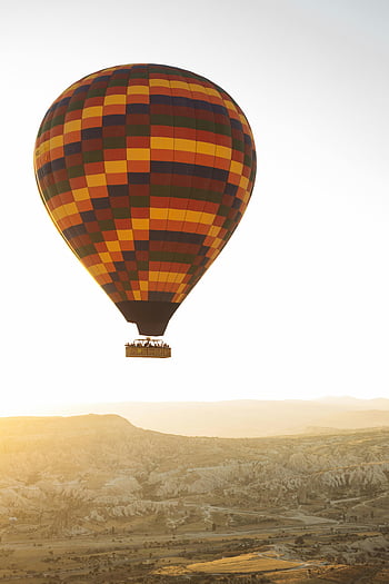 montgolfière, Cappadoce, lever du soleil, ballon coloré, paysage de montagne, ballon flottant, paysage captivant, destination de voyage, vue aérienne, aventure en plein air, dinde