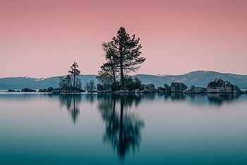 jezero, voda, krajina, nebe, tahoe, modrý, hora, dovolená, Příroda, pobřeží, relaxovat