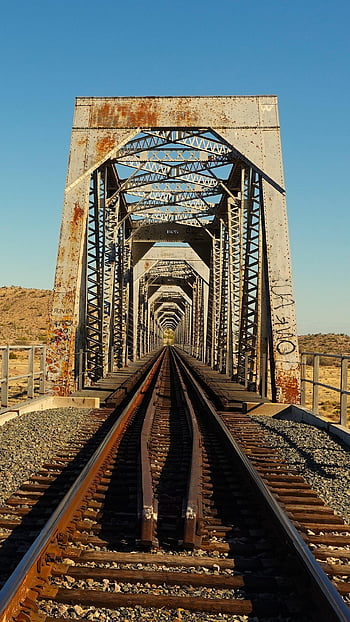 다리, 기차 다리, 역사적인 다리, 철도, 소박한 다리, 애리조나 다리, 사막 다리, 철도 교량, 울타리