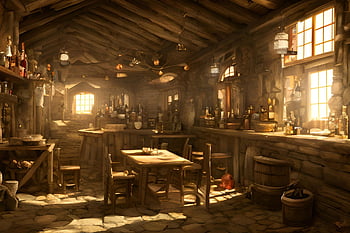 tavern, restaurant, building, table, chair, pub, architecture