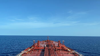loď, moře, horizont, nebe, modrá obloha, oceán, tanker, plavidlo, nákladní loď, voda, přímořská krajina