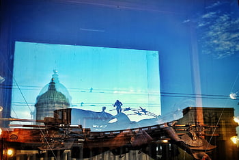 reflection, kazan, cathedral, spb, peter, st Petersburg, the Culture, russia, architecture, sight, temple