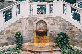 architecture, landmark, fountain, staircase, art Nouveau, city, building, places Of Interest, vienna, austria