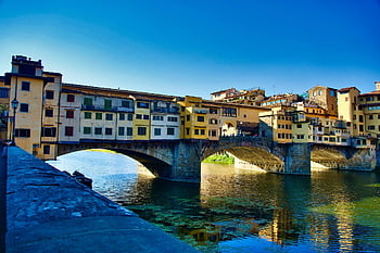 ponte vecchio, florence, arno, Itálie, mezník, slavný