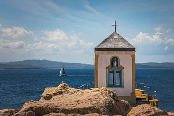 la Maddalena, nature, sardinia, italy, church, travel, sea, holiday, religion