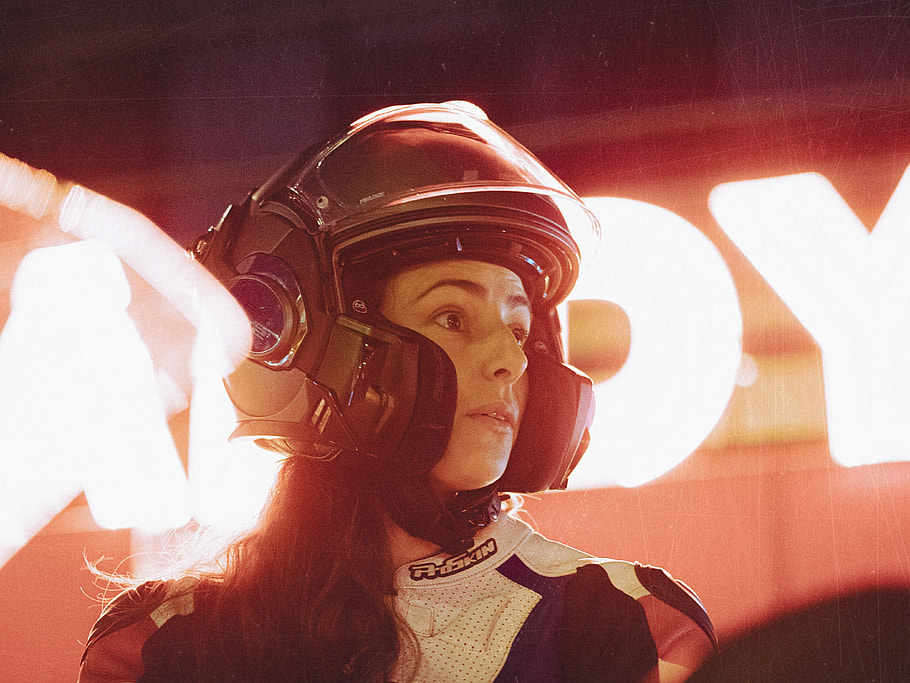 Woman, Moto, Motorcycle, Corridor, Runner, Career, Sport, Motorcycling, Model, Girl, Young