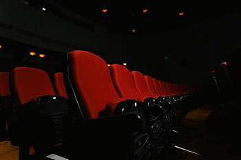 prázdná místa v kině, červená sedadla, Dark Theatre, samota, očekávání, detail, kina, prázdná sedadla, interiér divadla, Red Cinema Seats, Temné kino