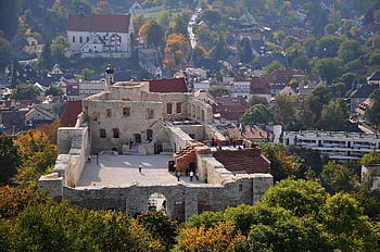 Polsko, kazimierz, město, hrad, pevnost, zříceniny, krajina, budov, architektura, cestovní ruch