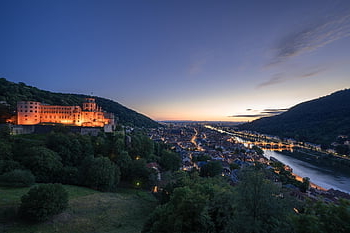 Heidelberg, slot, historisk, neckar, Tyskland, historiske centrum, arkitektur, fæstning, Baden-Württemberg, bygning, bro