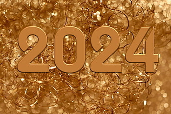 Πρωτοχρονιά, 2024, sylvester, Αρχή της Χρονιάς, ευχετήρια κάρτα, χρυσαφένιος, νέος χρόνος, Παραμονή Πρωτοχρονιάς