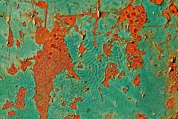 metallo, arrugginito, intemperie, vecchia vernice, spoglio, scheggiato, castano dorato, dettaglio, sfondo, graffiare, ruggine