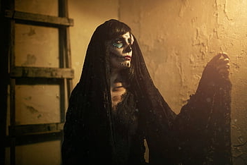 catrina, skull, day Of The Dead, face Paint, celebration, costume, woman, black Dress, skull Paint, mexico, dead