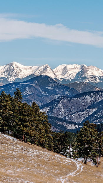 montagne, montagne Rocciose, Colorado, autunno, inverno, la neve, panoramico, natura, paesaggio, montagna, roccioso