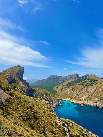 θάλασσα, βαλερικά νησιά, βουνά, μεσογειακός, mallorca, Ισπανία, serra de tramuntana, tramuntana, φύση, τοπίο