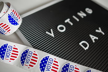 Eu votei adesivos, Design de bandeira americana, sinal do dia de votação, Participação eleitoral dos EUA, dia da votação, eu votei, bandeira americana, participação eleitoral, adesivos de votação, Eleição dos EUA, Democracia americana