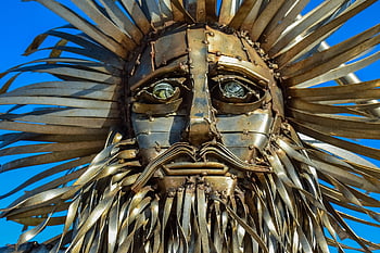zeus, ancient God, greek, sculpture, metallic, statue, greek Mythology, mythology, artwork, sculpture Park, ayia Napa