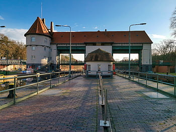 sperren, der Teltowkanal, Technologie, Versand, kleinmachnow, der Höhenunterschied, Wasserbecken, historisch, die Architektur, Wasserweg