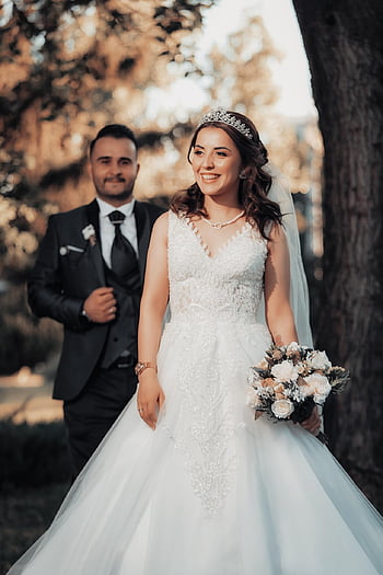 nevěsta, ženich, svatba, svatební fotografie, svatební šaty, pár, spolu, milovat, milenci, novomanželé, svatební