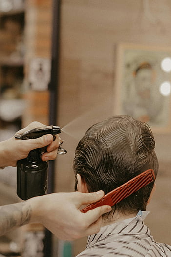 haircut, hairdresser, comb, spray bottle, styling hair, barbershop, barber, hair care, men's grooming, hair styling, barber tools