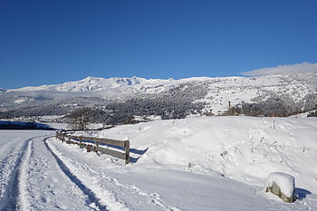 χειμώνας, βουνά, χιόνι, μονοπάτι, surselva, graubünden