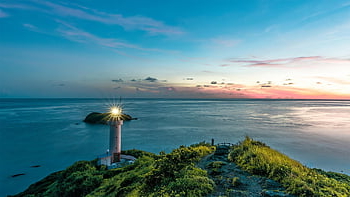 cape, lighthouse, sea, landscape, ishigaki Island, okinawa, japan, island, sunset, nature