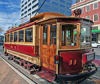 Box Car, Tram 11, Christchurch Tramway, Philadelphia built, Dunedin service, Christchurch restoration, 28-seater, red tram, street car, light rail