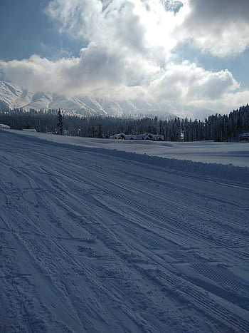 kashmir, gulmarg, nature, srinagar, snow, ski, clouds, mountains, forests, j K