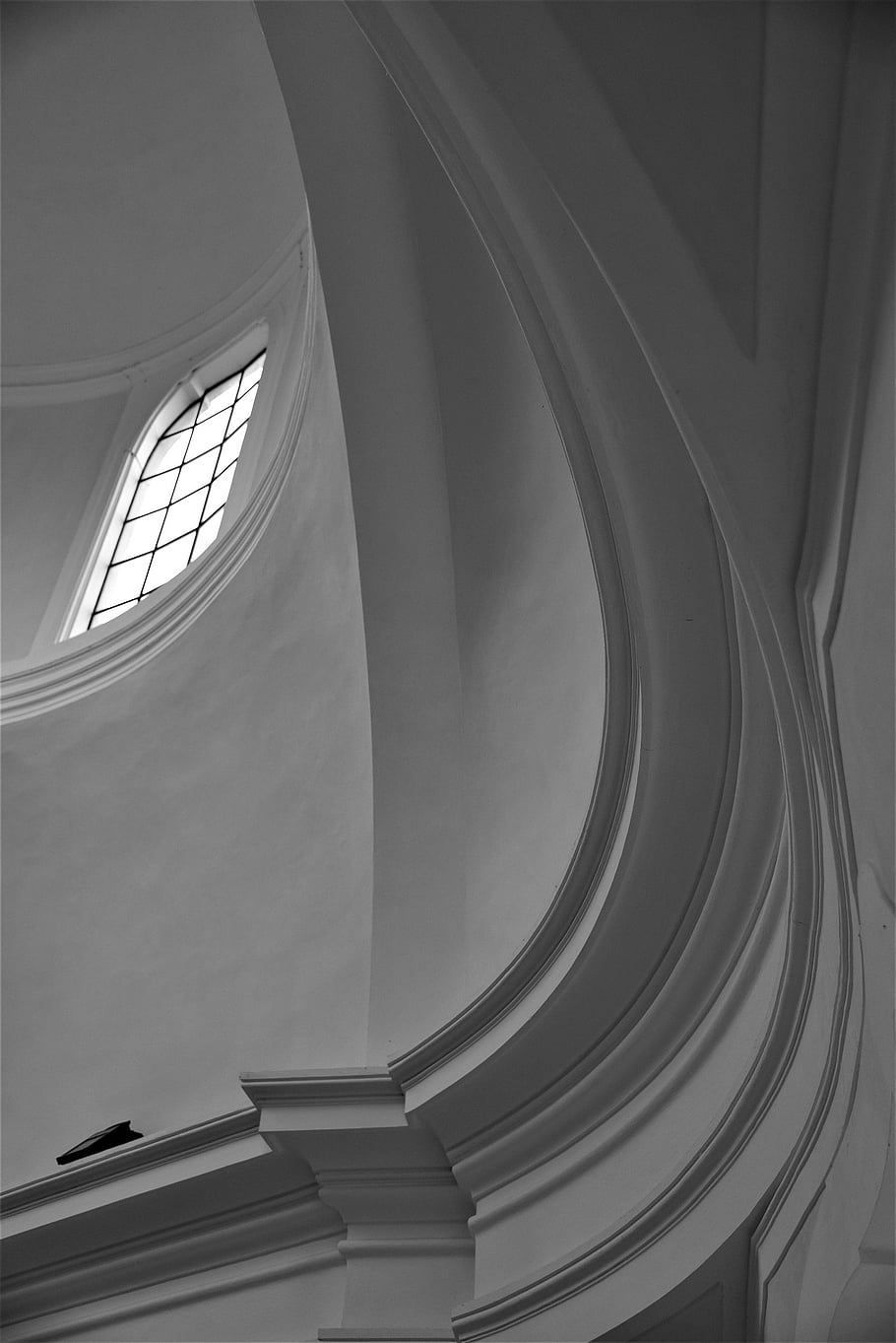 window, chapel, church, architecture, architect, baroque, monochrome