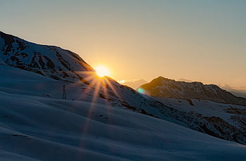 hora, sníh, turistika, summitu, údolí, hornatý, Alpy, panoramatický, panoráma, Příroda, krajina