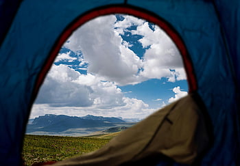 morning, scenic view, mountains, sky, tent, Skardu, camping adventures, outdoor, nature, landscape, clouds