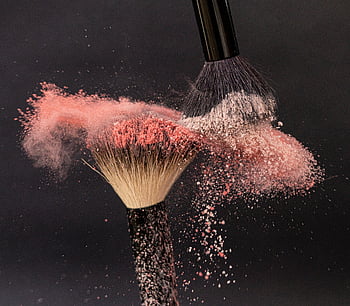 kosmetik, makeup, make-up pensler, pulver, rødme, Pulver Blush, øjenskygge, fundament