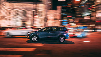 suv, waktu malam, chicago, paparan panjang, dinamis, ngebut, Jalan -jalan malam hari, urban, kendaraan, motion blur, Cityscape