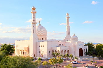 mosque, oman, architecture, travel, tourism, tourist Attraction, landmark, holiday, sky, white, religion