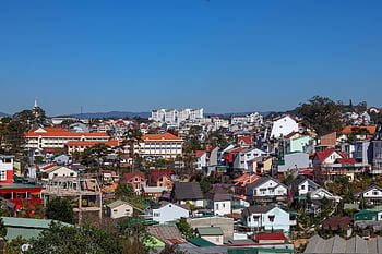 도시, 주택들, 마을, 피난처, 다 위도