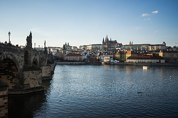 Praha, Moldova, Karlův most, st vitus katedrála, katedrála, Pražský hrad, Česká republika, Evropa, vlatva, hlavní město, historické centrum