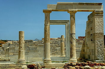 chrám, starověký chrám, archeologie, Řecko, Kyklady, naxos, starověké