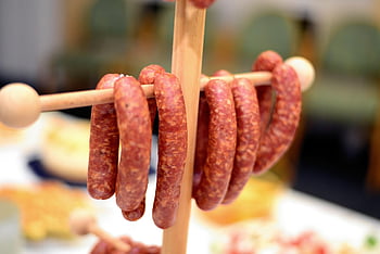 sausage, mettwurst, food, meat, cured Meat, raw, german Sausage, closeup